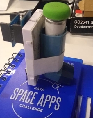 Our smart inhaler prototype.